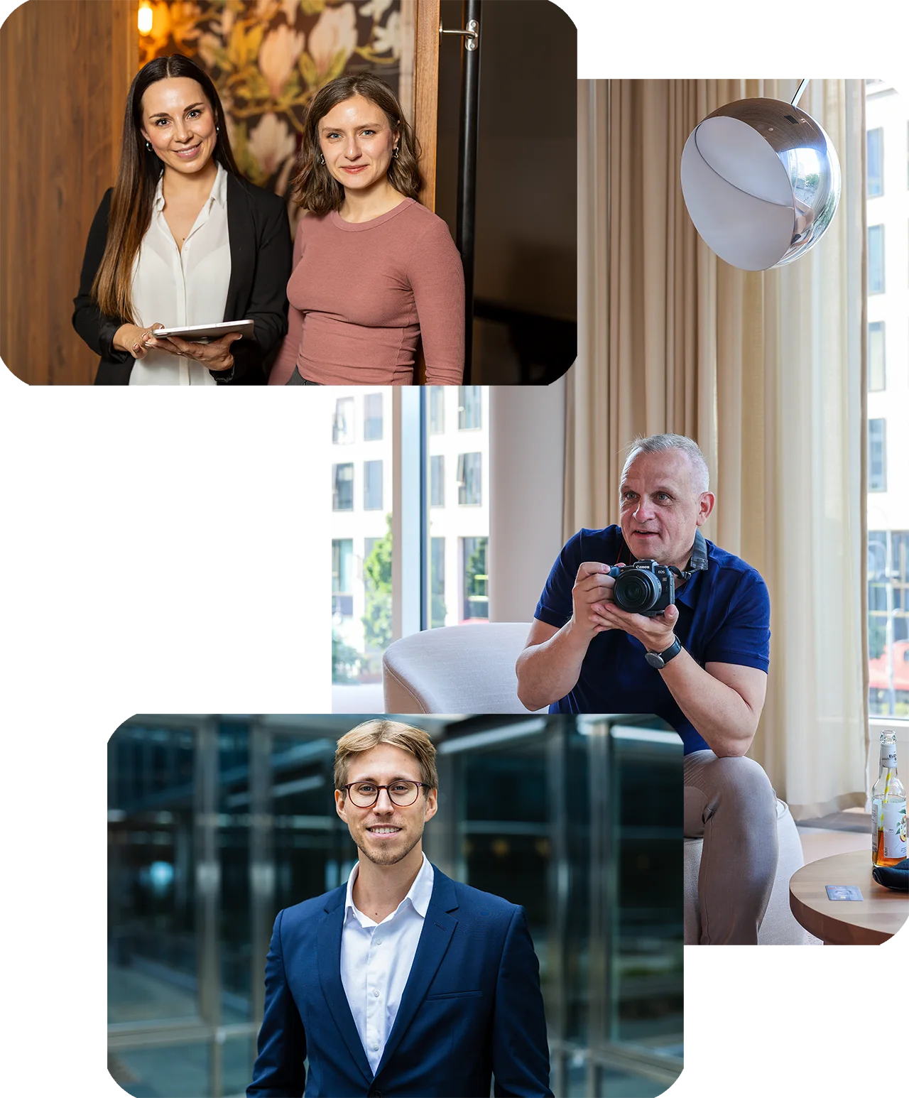 Mitarbeiterfotos im Coworking Space oder vom Team mit Carsten Appel